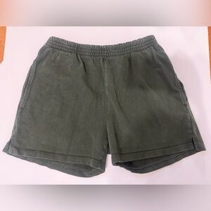 Brandy Melville Dark Green Elastic Shorts